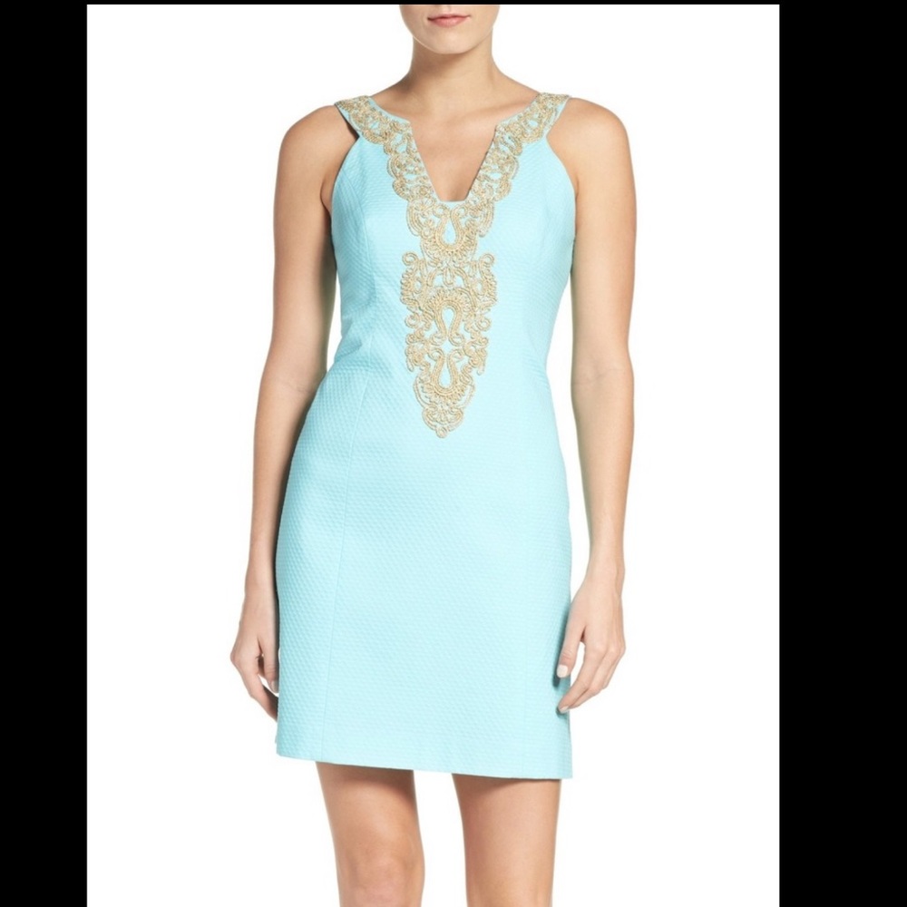 Lilly Pulitzer Suzette shift in serene blue